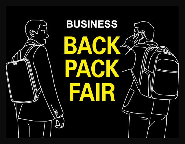 BUSINESS BACKPACK FAIR 開催のお知らせ